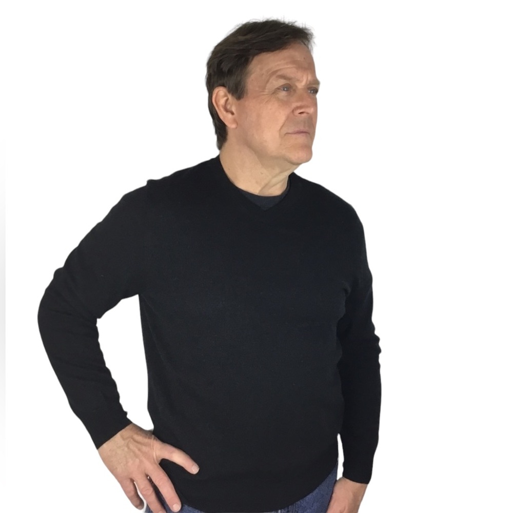 NWT Daniel Bishop Extra Fine Merino Wool Black